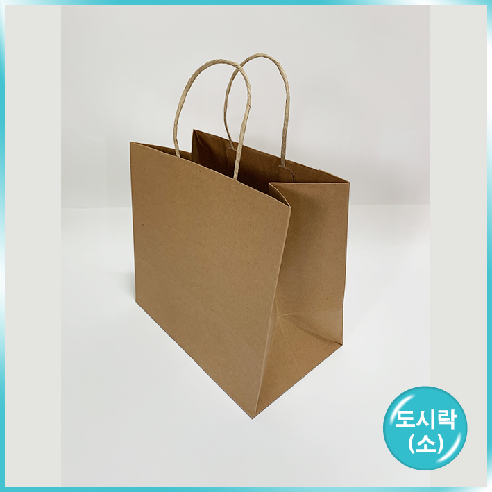 종이끈 도시락(소) - 크라프트